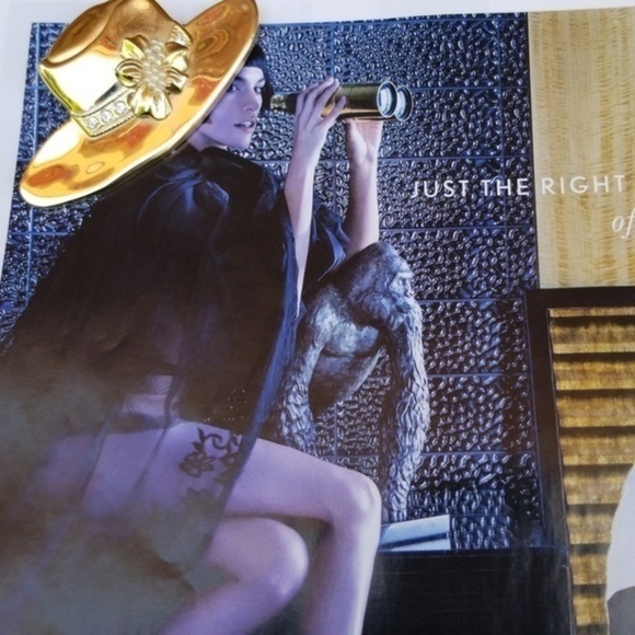 Vintage brass chapeau pin‎ - Picture 2 of 8